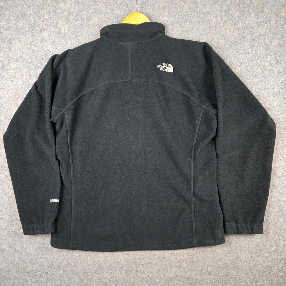 The North Face Windwall Fleece Jacket Womens Large Black Full Zip Outdoor - Picture 13 of 16